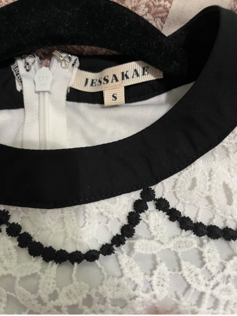 JessaKae Black and White Lace maxi Dress - Picture 2 of 5